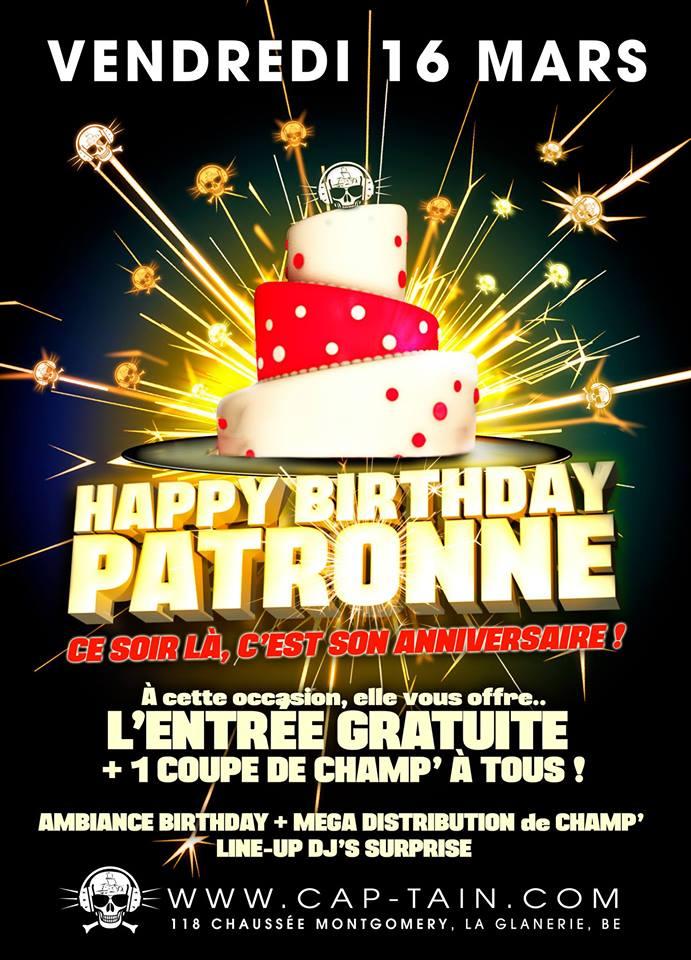 Happy Birthday Patronne Vendredi 16 03 18 Cap Tain