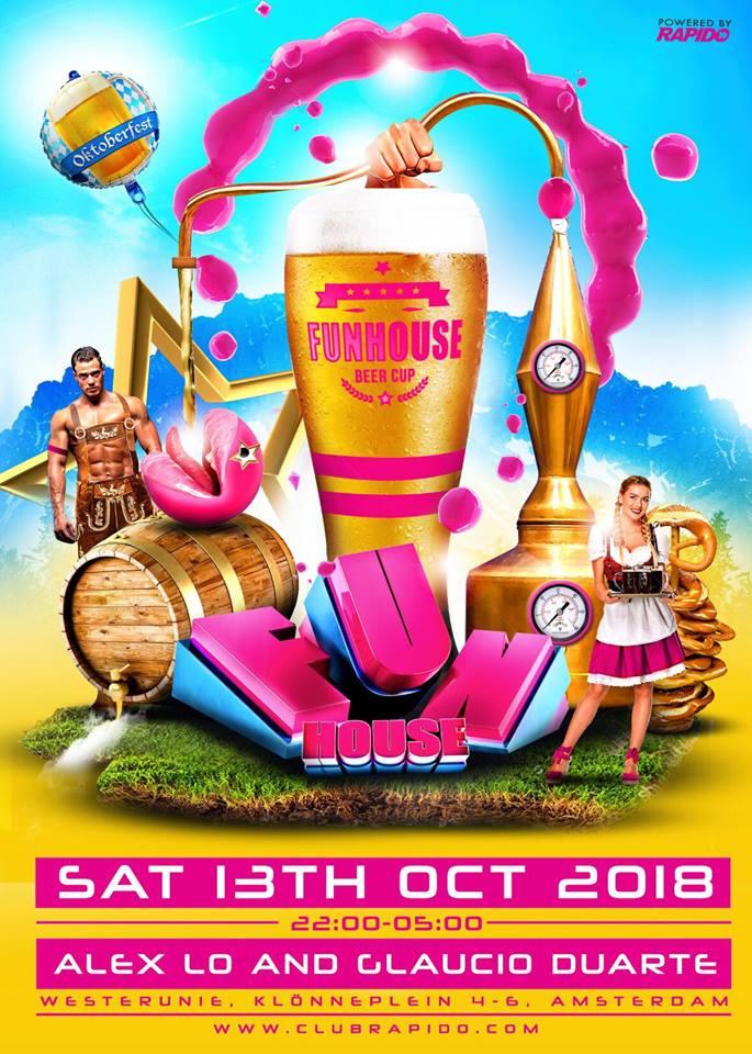 Rapido Events Amsterdam FunHouse Samedi 13/10/2018